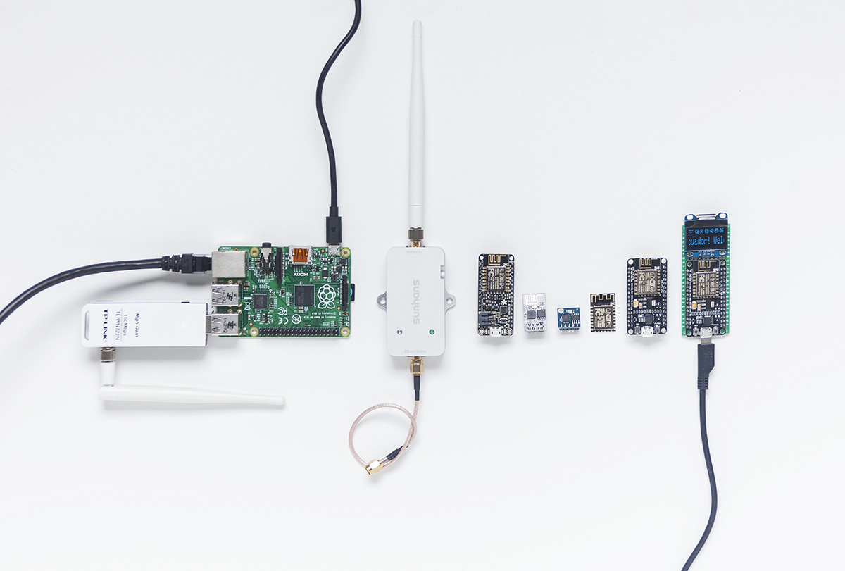 Prototyping with various WiFi devices. Photo: Adam Harvey